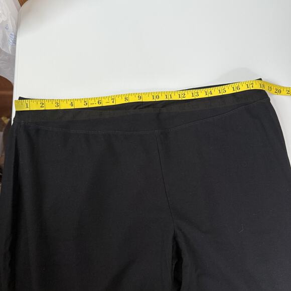 Eileen Fisher Pants Womens XL Black Pull On Stretch Capsule Career Minimalist - Picture 9 of 14